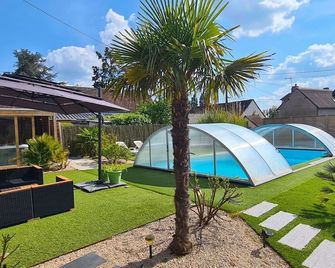 Gîte pour15 PERSONNES avec piscine et jacuzzi au coeur des châteaux de la Loire - Mosnes - Pool