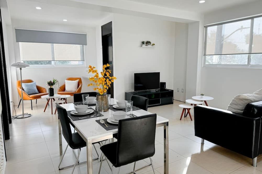 Full Apartment 15 min from Airport, Coyoacán, Foro Sol - מקסיקו סיטי - חדר אוכל