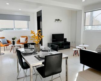 Full Apartment 15 min from Airport, Coyoacán, Foro Sol - מקסיקו סיטי - חדר אוכל