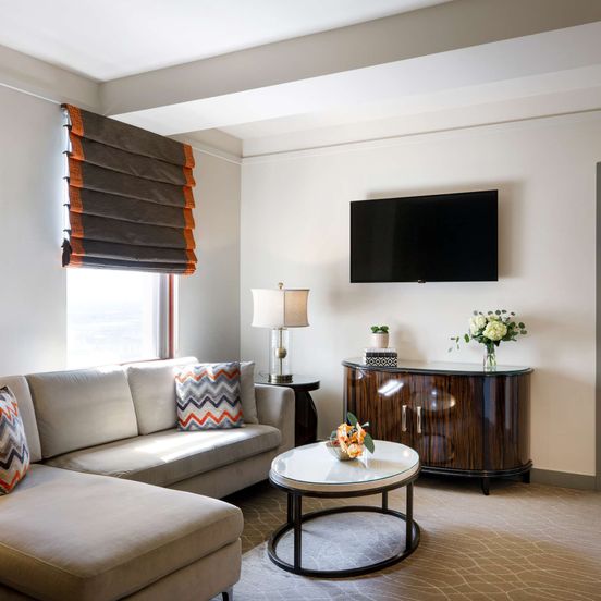 Living room view of COLCORD HOTEL OKLAHOMA CITY, CURIO COLLECTION BY HILTON