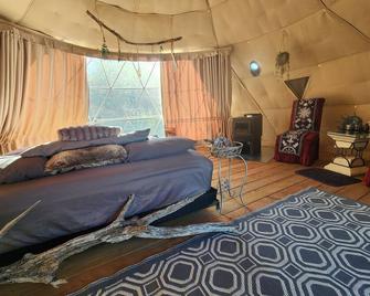 D5 Nordic Nook - 1 King Suite - Drumheller - Bedroom
