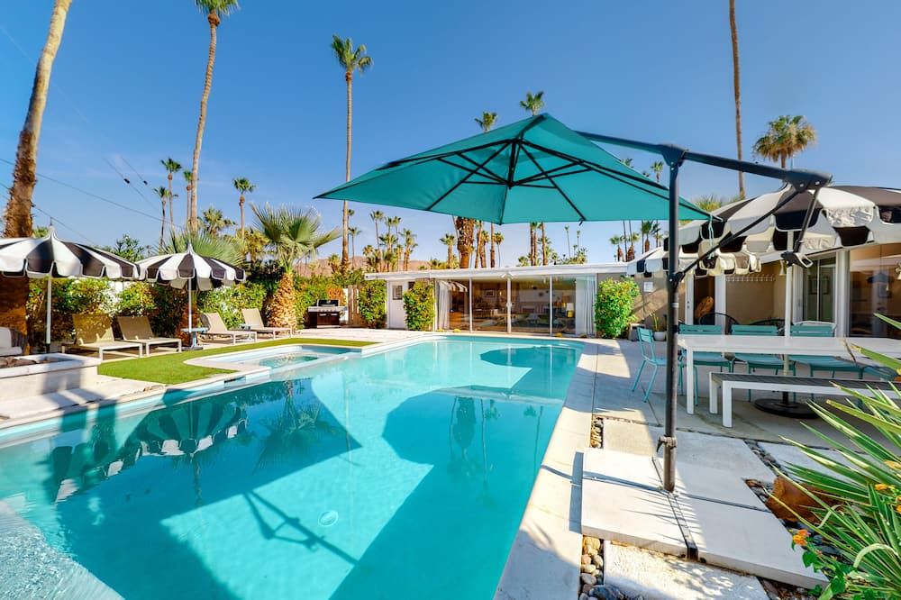 The Arrow of Twin Palms - Midcentury Alexander Permit# 3505 - פאלם ספירנגס - בריכה