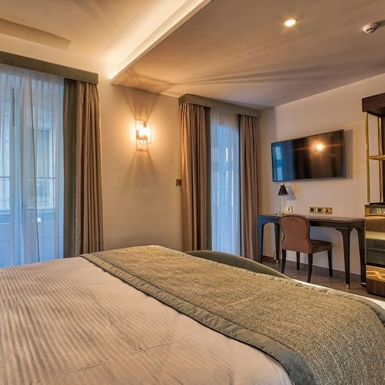 Bedroom view of Palazzo Rosaria Boutique Hotel