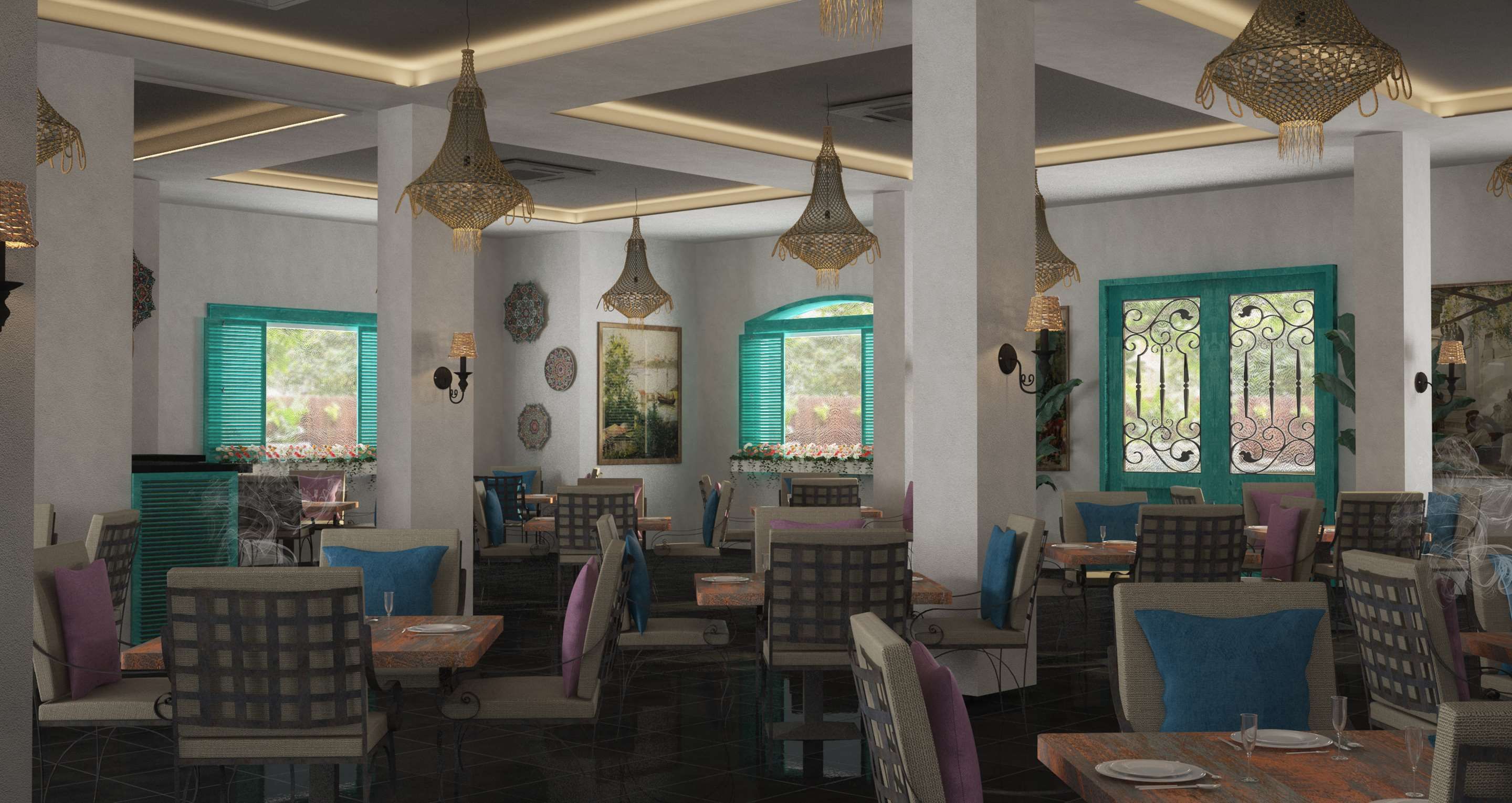 フェスティバル シェドワン ゴールデン ビーチ リゾート - フルガダ - レストラン