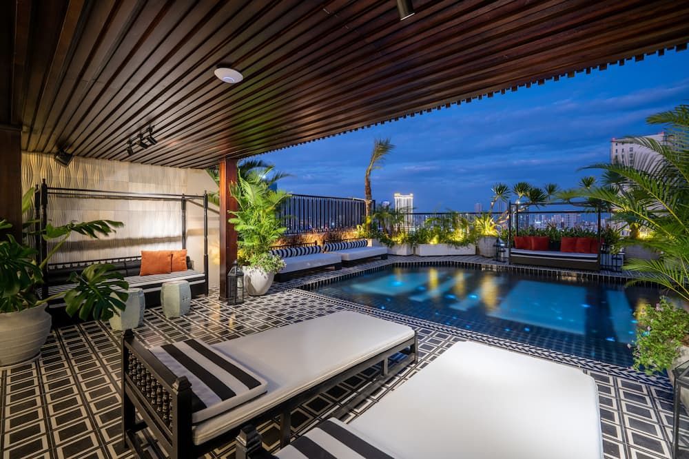 سانوفا دانانج هوتل - دايلي أفترنون تي إن كلخدفات - دا نانغ - حوض السباحة