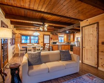 Cabin near Asheville, Hatley Pt, hot tub, views - Mars Hill - Living room