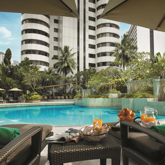 Pool view of Shangri-La Kuala Lumpur