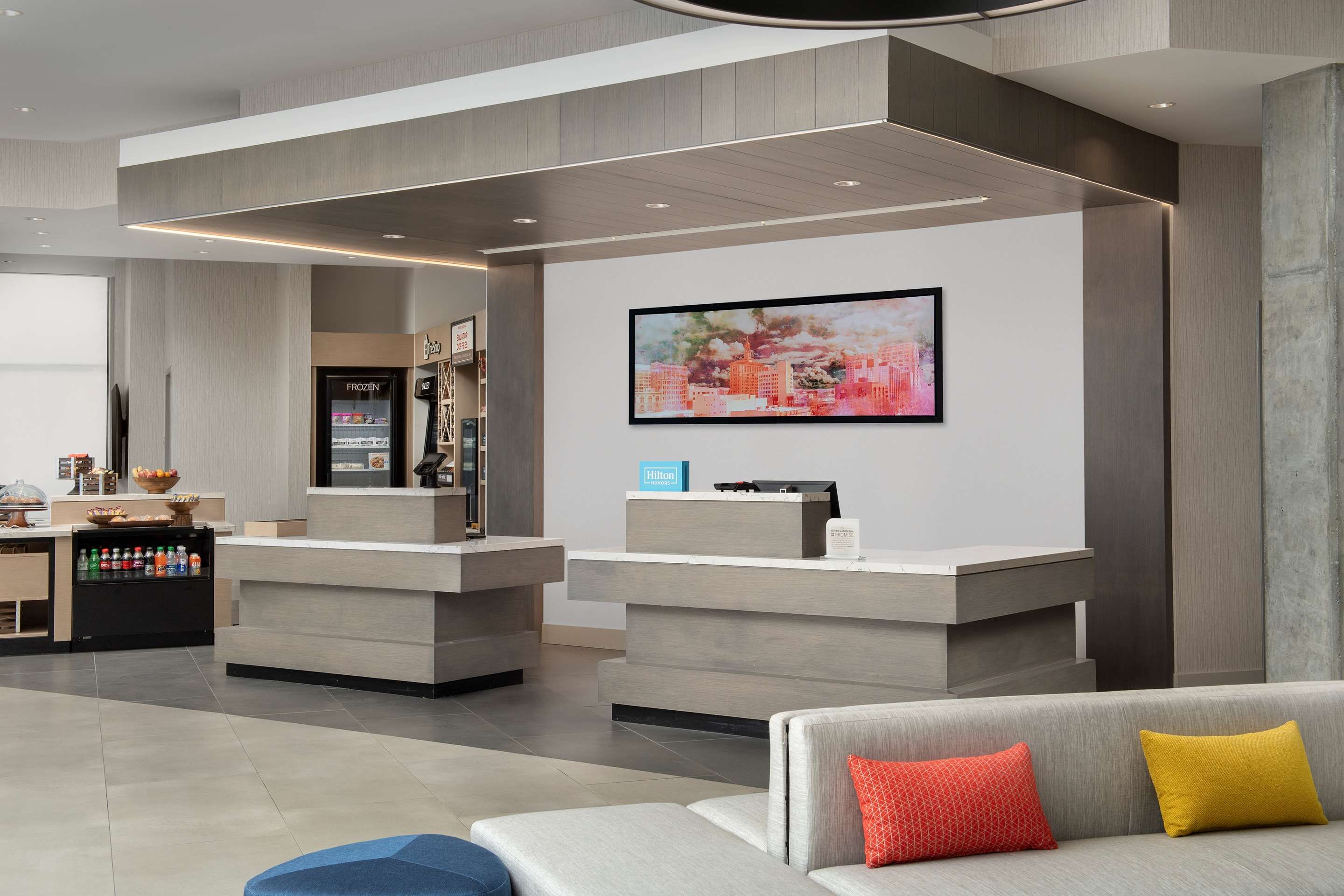 Lobby view of Hilton Garden Inn San Jose Airport