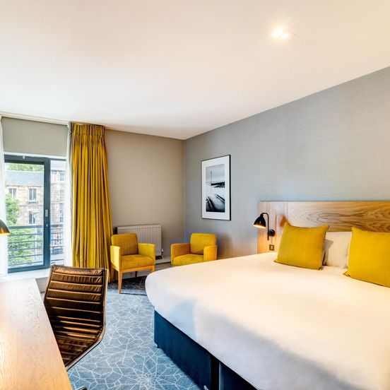 Bedroom view of Apex Grassmarket Hotel