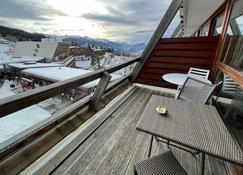 ARC 1600 Studio top floor south-facing terrace sleeps 4 - Bourg-Saint-Maurice - Balcony