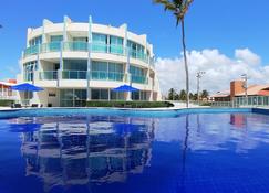 Areias do Mar | Conforto e Tranquilidade com Varanda A315 - Barra de São Miguel - 游泳池