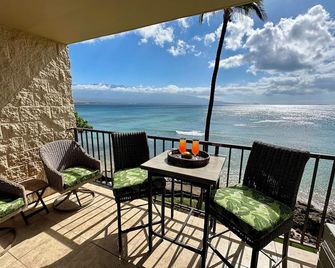Oceanfront Sugar Beach Maui Condo, Pool, easy beach access, Kanai A Nalu #319 - Wailuku - Balcony