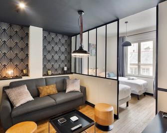 Le Brooklyn - Inspiration Us À Deux Pas Des Quais - Rennes - Sala de estar