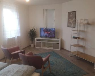 1,5 Zi Wohnung 43 qm im Zentrum von Plochingen, frisch renoviert und voll ausgestattet - Plochingen - Wohnzimmer