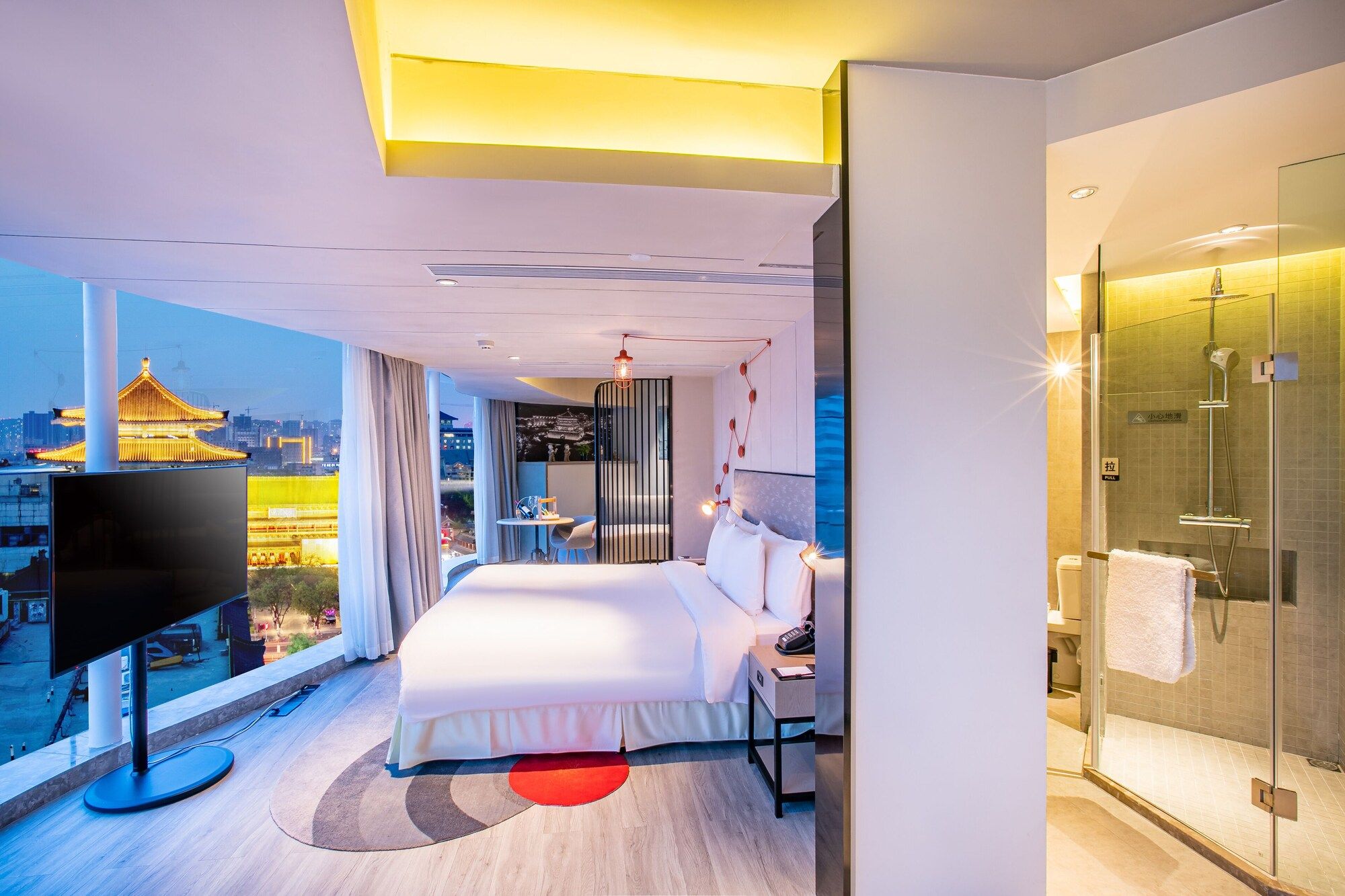 جينماو هوتل شيان داونتاون - زيان - غرفة نوم