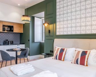 Gigantones Guesthouse - Elegant Studio River View! - Viana do Castelo - Schlafzimmer