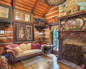 A Kentucky Cabin - Cozy Secluded Cabin One Mile From Mammoth Cave National Park - Park City - Sala de estar