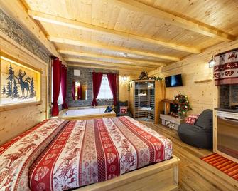 Al Ranch Wellness Cadore Dolomiti Apartments Vicino Cortina Olimpiadi 2026 E Misurina Tre Cime Lavaredo - Pieve di Cadore - Camera da letto