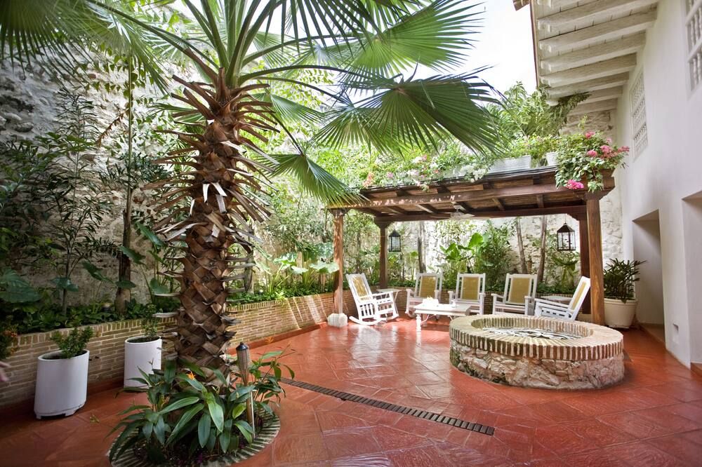 كاسا كويرو هوتل بوتيك - كارتاخينا دي إندياس - شرفة مرصوفة