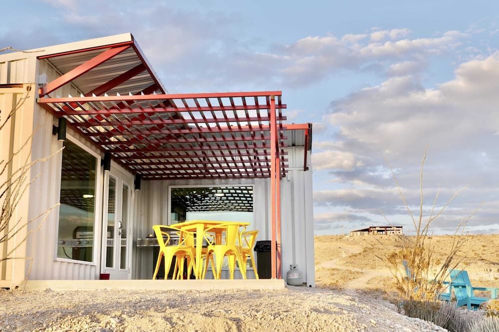 Building view of Fossil Knob Ridge -Mariscal: Ultra Modern Container Home