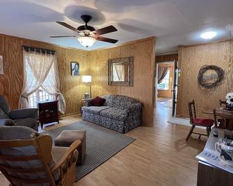 Cozy Secluded Cabin on 50 Acre Horse Ranch - Mocksville - Вітальня