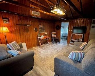 Sunset Shores #3- Up North Cottage: Sleeps 5, waterfront, firepit, rowboat - Clare - Sala de estar