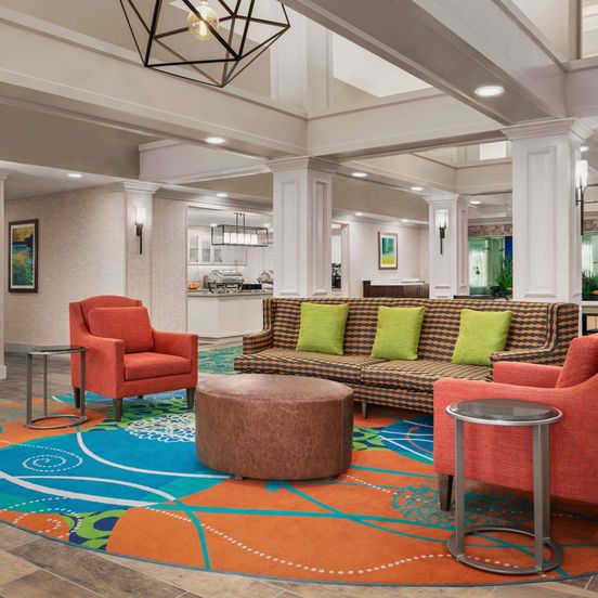 Lounge view of Homewood Suites by Hilton Fort Myers