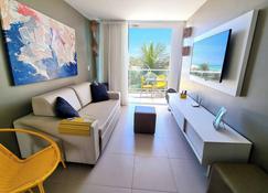Areias do Mar ! Aconchegante e Tranquilo com Varanda A316 - Barra de São Miguel - Living room