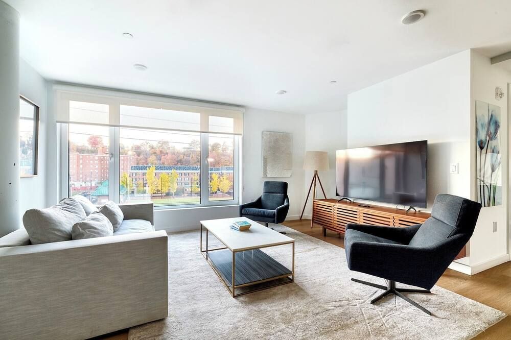 Modern 2BR-newly built-near NYC - הובוקן - סלון