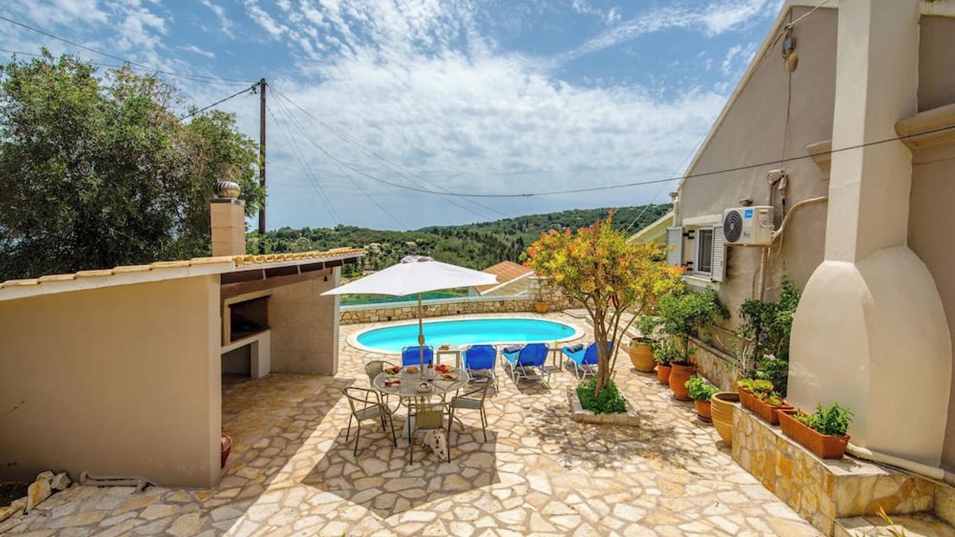 Loggos Seaview Cottage with Private Pool by Konnect