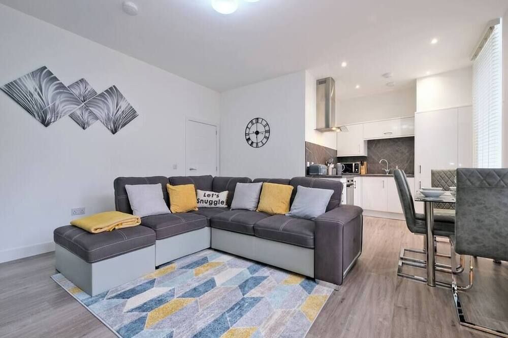 5 Luxury 1 Bedroom Apartment in City Centre - Aberdeen - Sala de estar