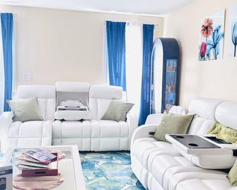 Charming 1-bedroom apartment with AC, WiFi in pleasant Webster - Webster - Living room