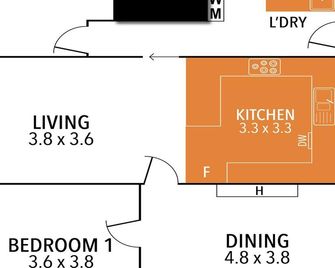 Miller's Cottage - Port Fairy - Floorplan