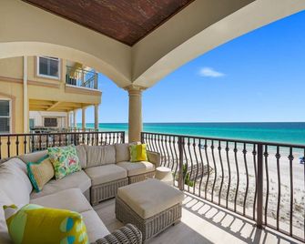 Sea His Love: Destiny's Gulf Front Luxury Retreat: Infinity Pool, Elevator, Daily Maid Service! - Destin - Balcony
