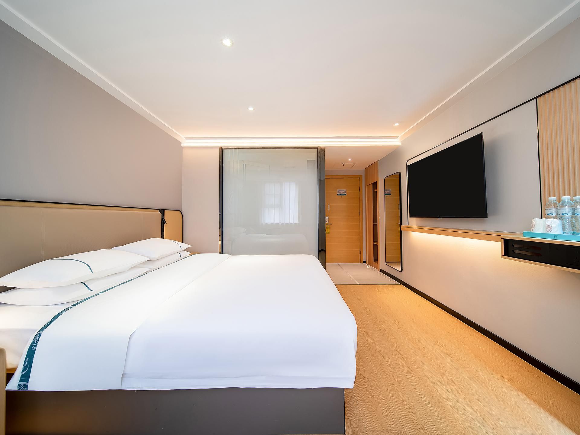 City Convenience Inn Wuhan Hankou Railway Station - ווהאן - חדר שינה