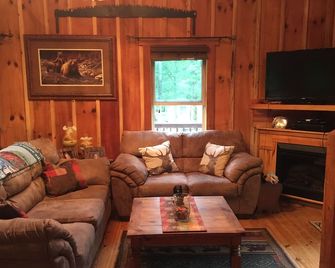 Creekfront On Tusquittee Creek Cozy 1br/1ba Sleeps Four - Hayesville - Sala de estar