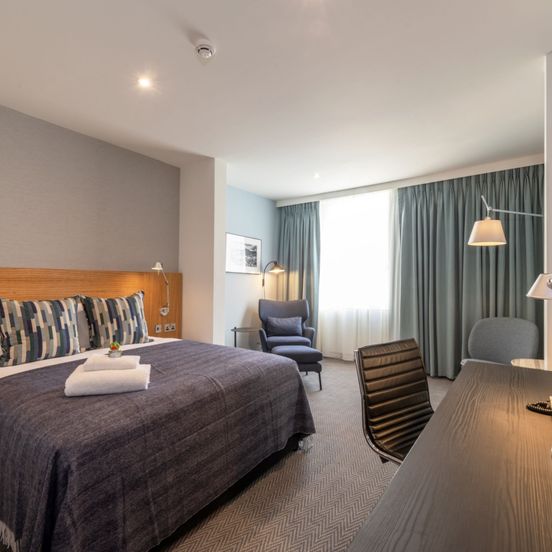 Bedroom view of Apex City of Edinburgh Hotel