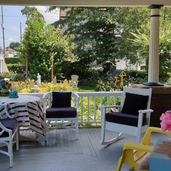 Patio view of A Moment in Time Bed and Breakfast