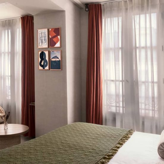 Bedroom view of Hotel Sookie