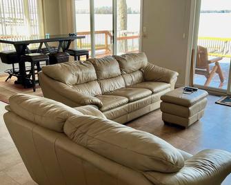Beautiful Northern Michigan Waterfront property on Douglas Lake.\n - Pellston - Living room