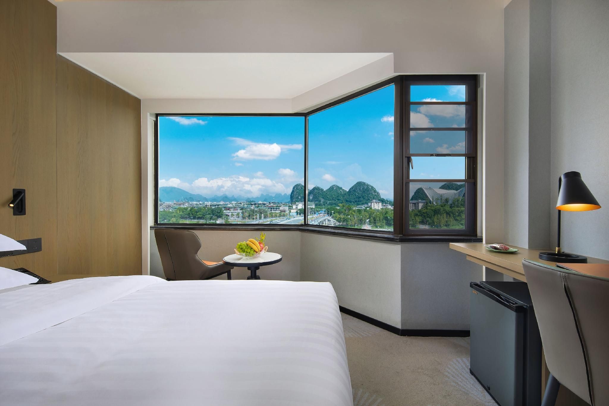 Universal international hotel (Guilin Liangjiang Sihu Elephant Trunk Mountain Branch) - غويلين - غرفة نوم