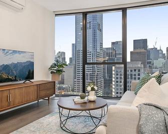Modern City Apartment With Stunning Cbd Views - 墨爾本 - 陽台