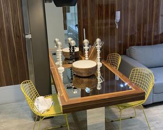 Studio Luxo Shopping Interlagos - Pool, Parking, Gym - סאו פאולו - חדר אוכל