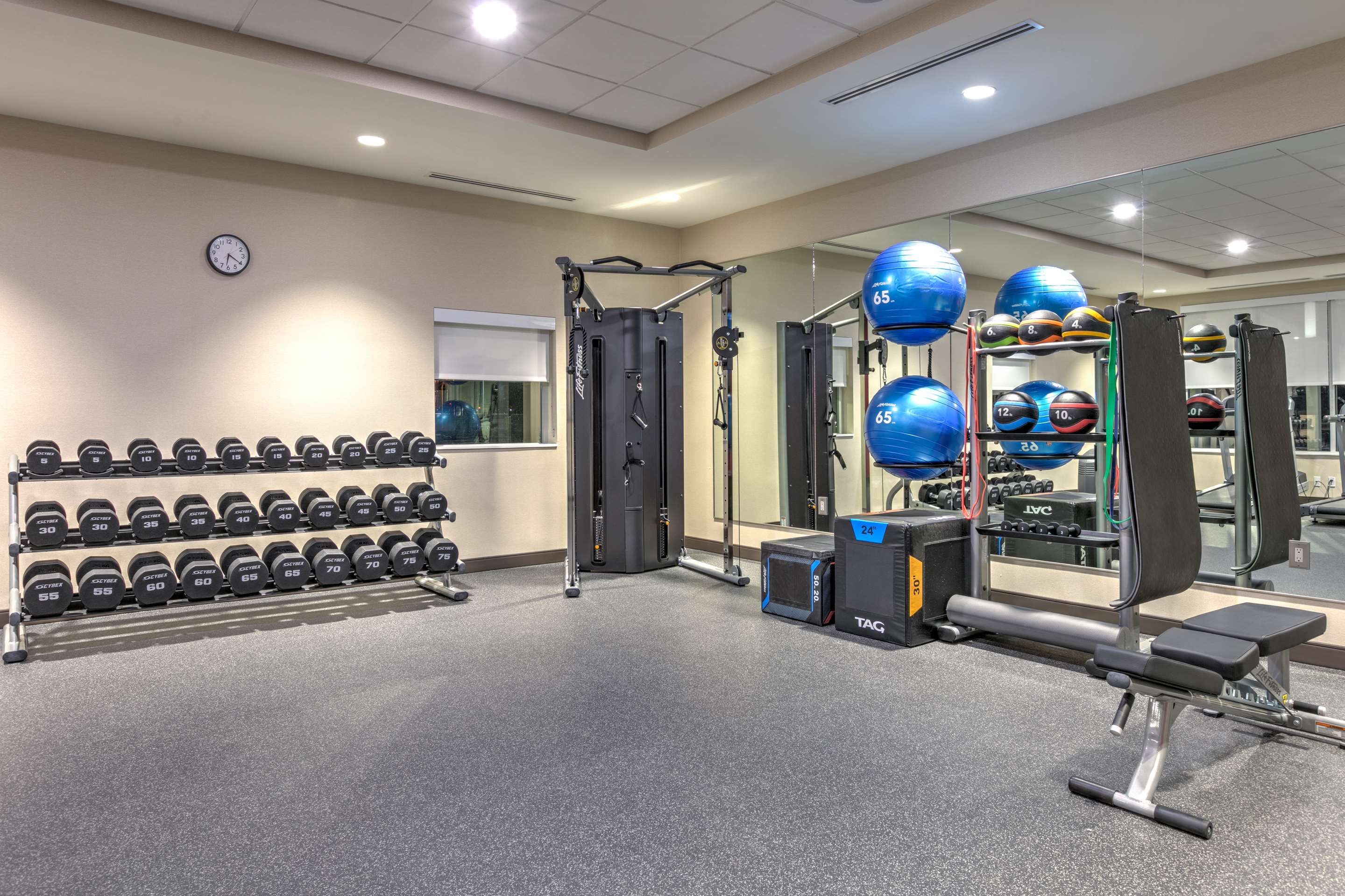 Gym view of Home2 Suites by Hilton Tulsa Airport