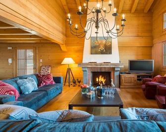 Luxurious Interior Designed Chalet In Verbier With Outstanding Alpine Views - Bagnes - Salon