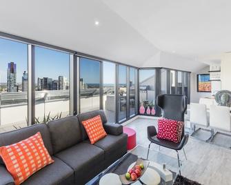 Aura on Flinders Serviced Apartments - מלבורן - סלון