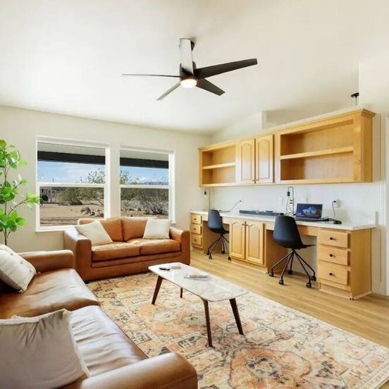 Living room view of The Goat Desert Experience