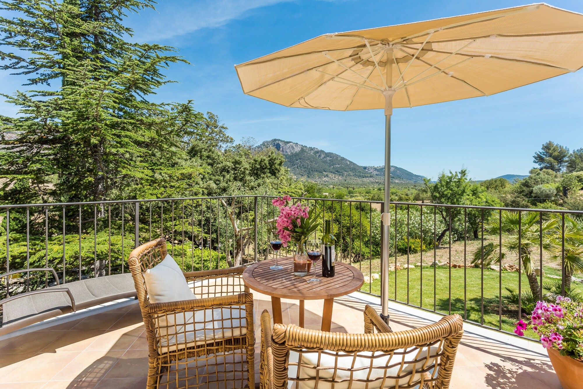 Finca Son Ametler - Selva - Balkon