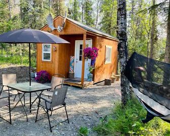 Charming 1-bedroom DRY cabin in Kasilof with WiFi access - Kasilof - Patio