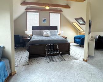 Cozy loft in Gardiner with AC, WiFi and splendid views - Gardiner - Bedroom